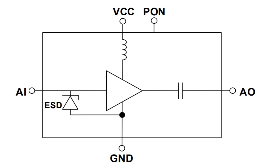 Schéma de principe - Infineon Technologies Amplificateurs à courant ultra-faible BGA123N6/BGA125N6